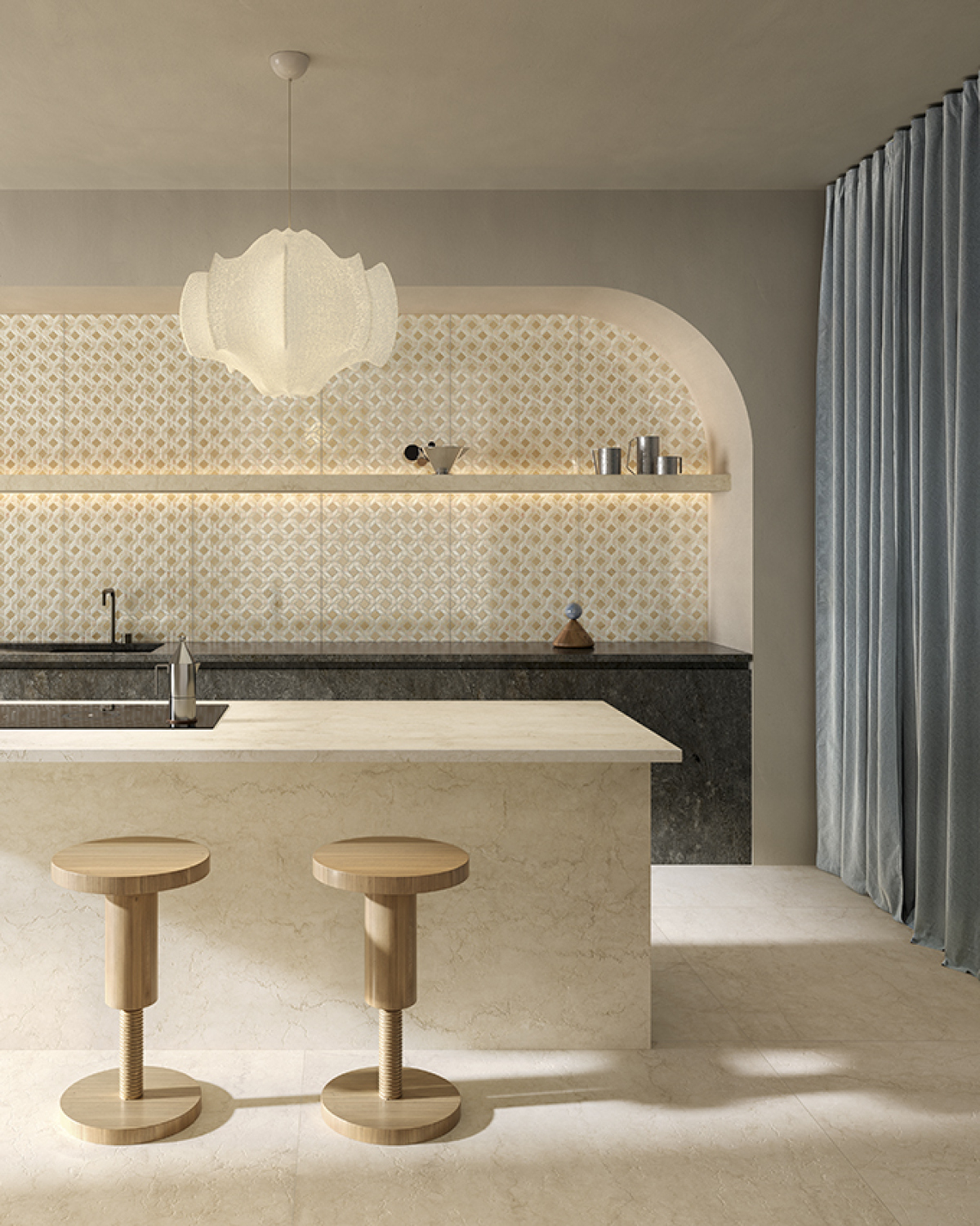 PF60020804 На пол Bon Ton Biancone Nat 3D Ret 60x120 - фото 22