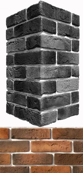 303-75 На стену Лондон брик Коричневый 22x6.5