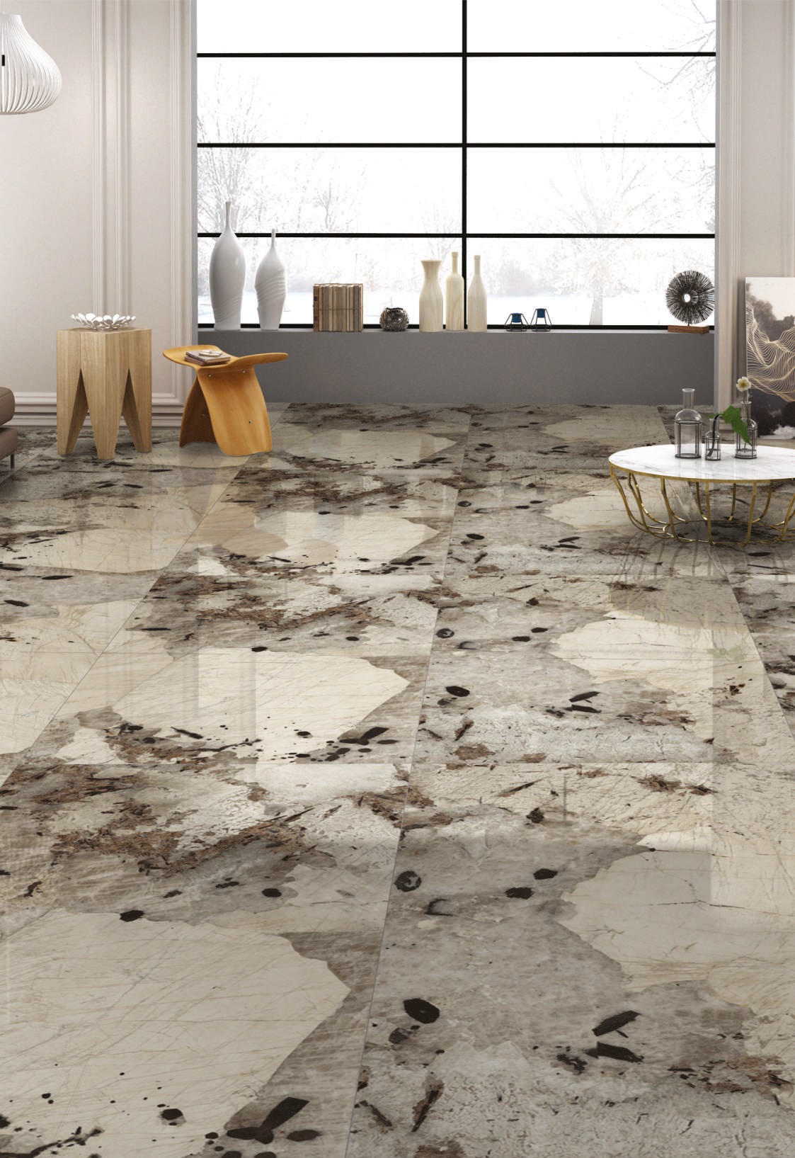 На пол High Glossy Estrella Blue 120х60 - фото 12