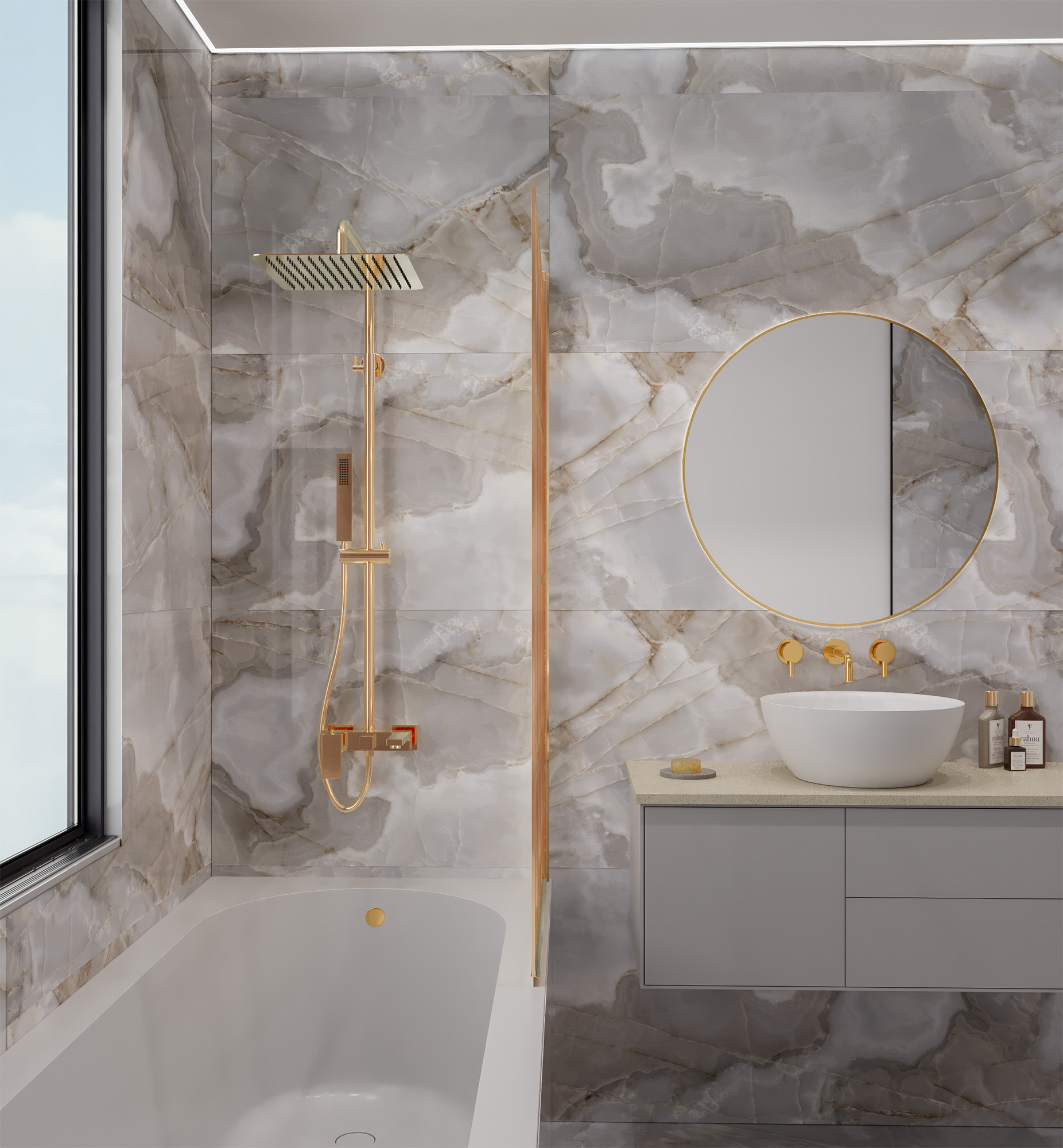 FP1010-A На пол Rex Onyx Blue Full Polished 60x120 - фото 6