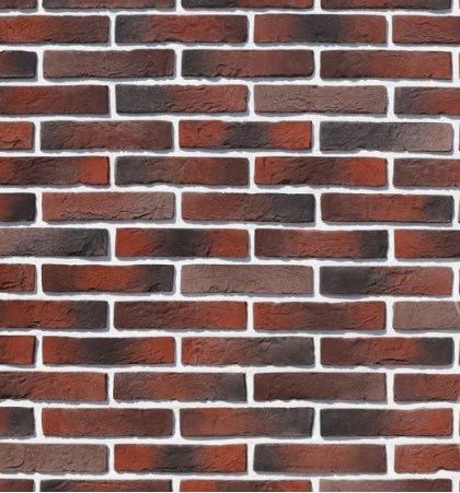 371-40 На стену Бергамо Брик Красный 22.5x4.9