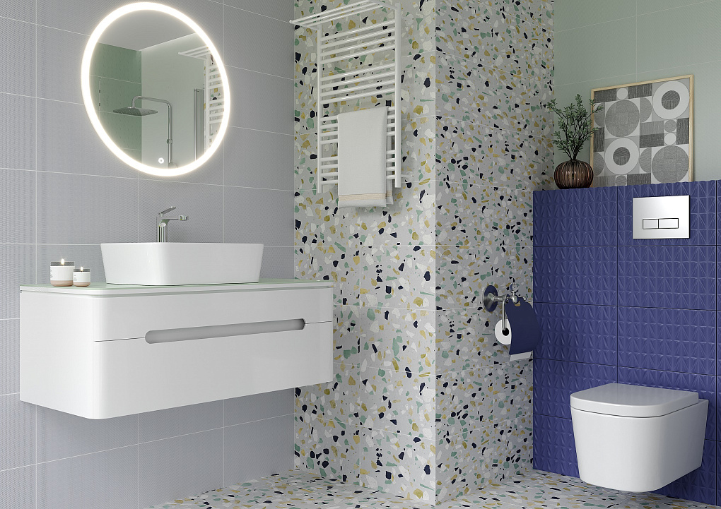 010100001200 На стену Конфетти Зеленый низ 02 25х40 - фото 3