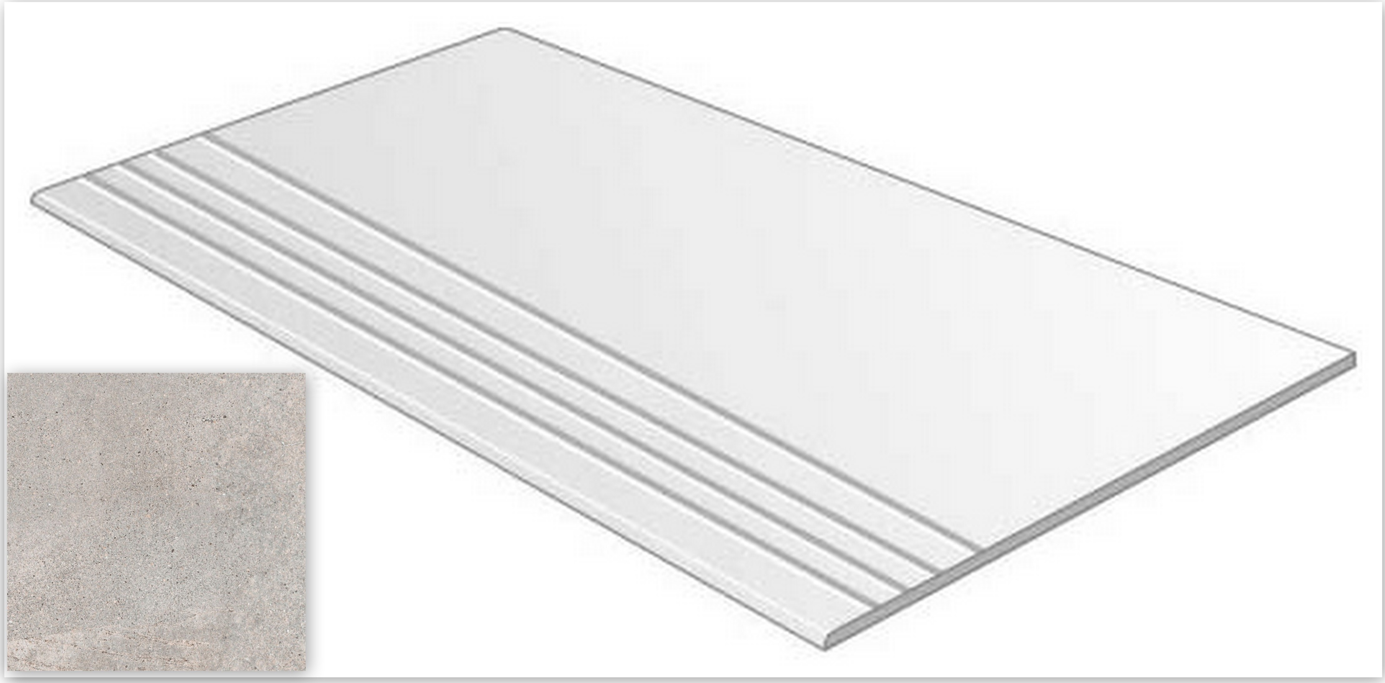 Ступень Ribadeo Peldano Gris 30x30