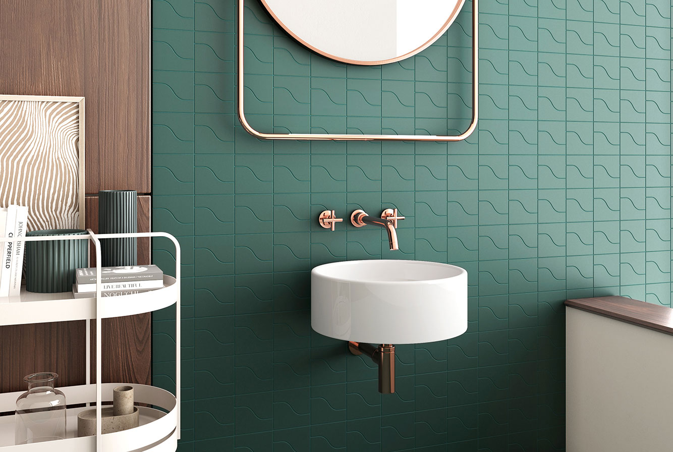 28864 На стену Curve Ink Blue Matt 8.3x12 - фото 16