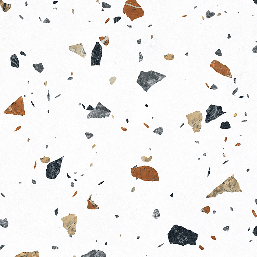 На пол Terazzo Bianco Цветной матовый карвинг 60х60 - фото 13