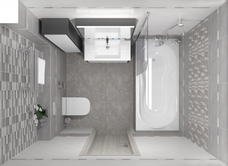 TWU09BIR007 На стену Birma Серая Мозаика Рельефная - фото 16