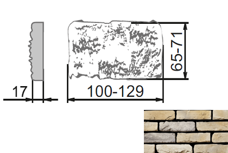 На стену Марсель Тычковый элемент 301