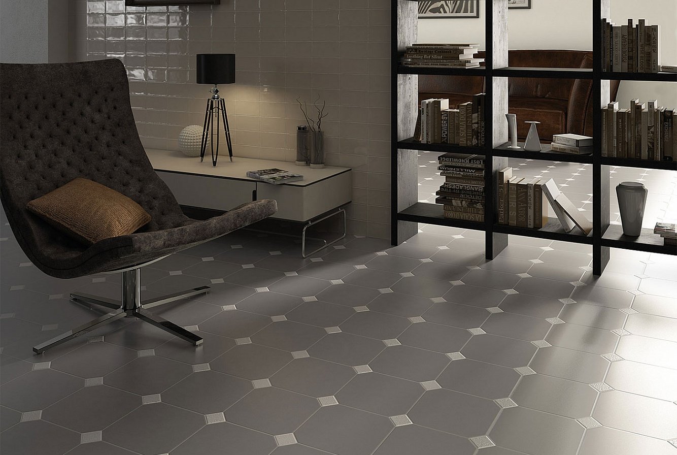 20555 На пол Octagon Gris Mate - фото 4