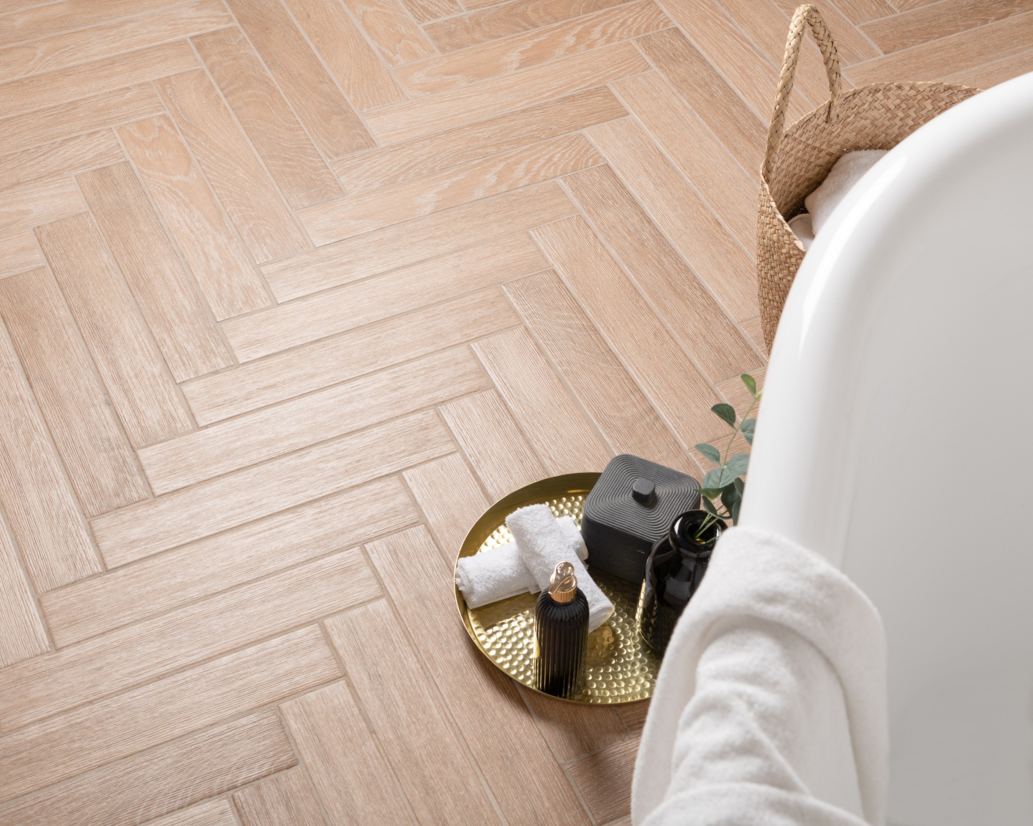 На пол Ancona Chevron Chocolat 8x40 - фото 9