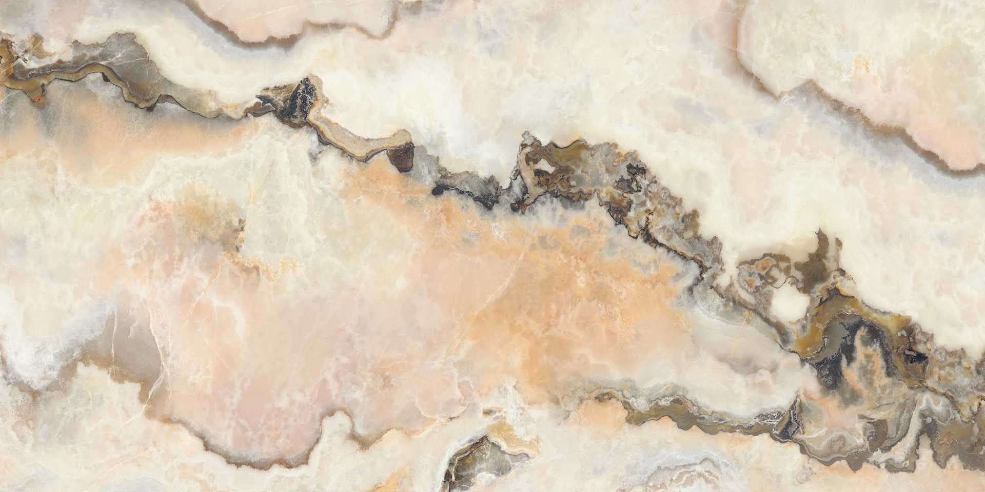 L315651MF6 На пол Onici Maxfine Onice Rosa Lucido 6mm 300x150 - фото 3