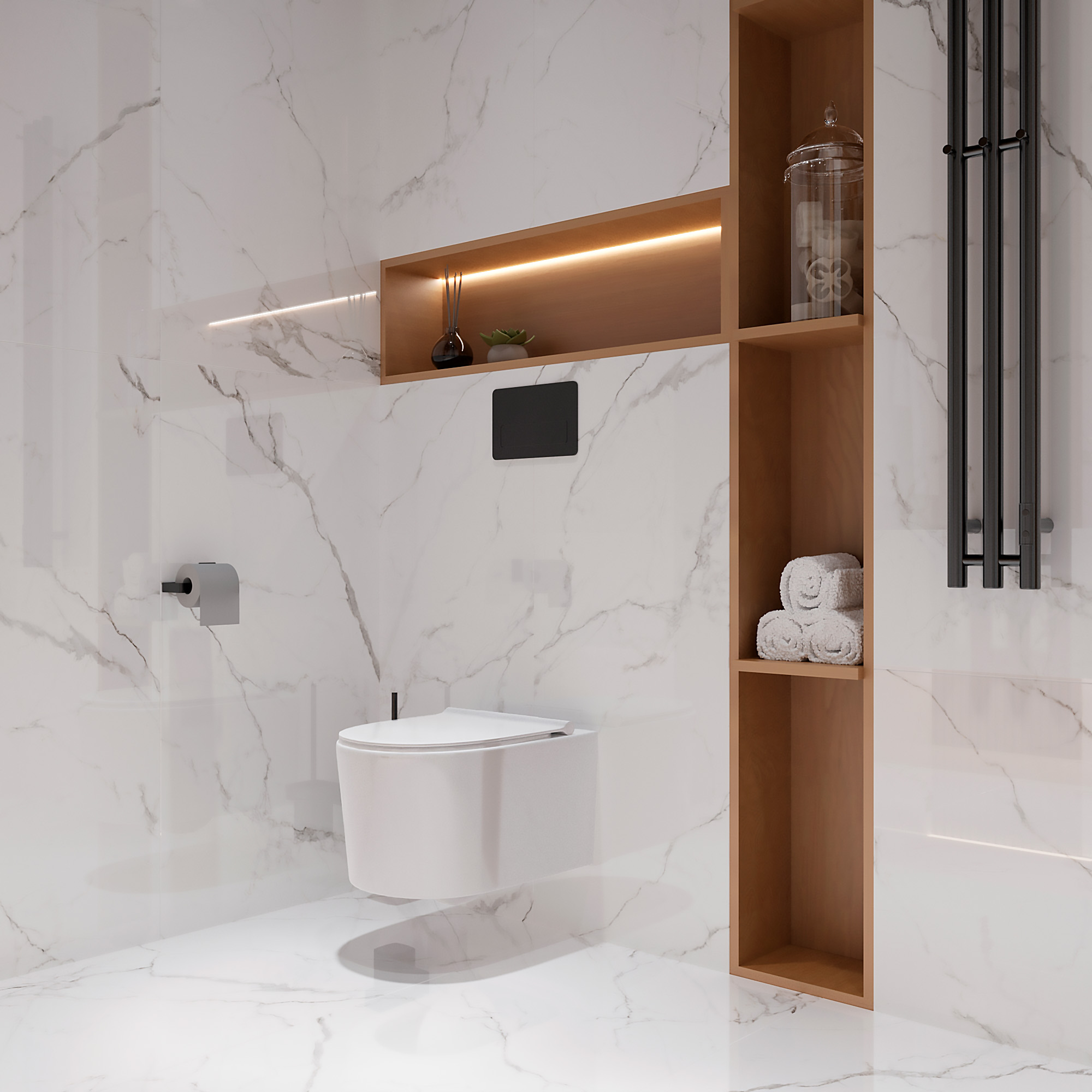 FP1039-A На пол Statuario Fine Full Polished 60x120 - фото 7