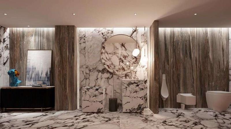 1227FD19 На пол Керамогранит 120x270 Marmi Verde Glosst 120x270 - фото 2