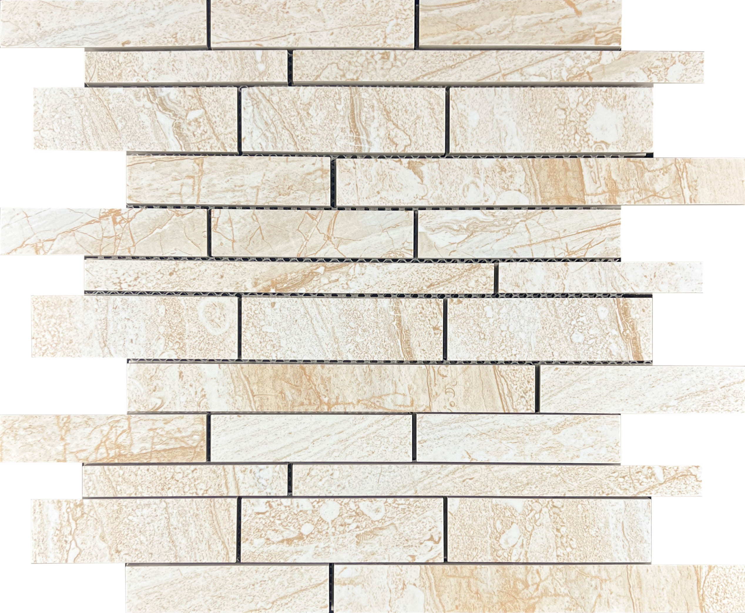 Декор Mosaic Mosaic Beige Brick Bone Mix - фото 2
