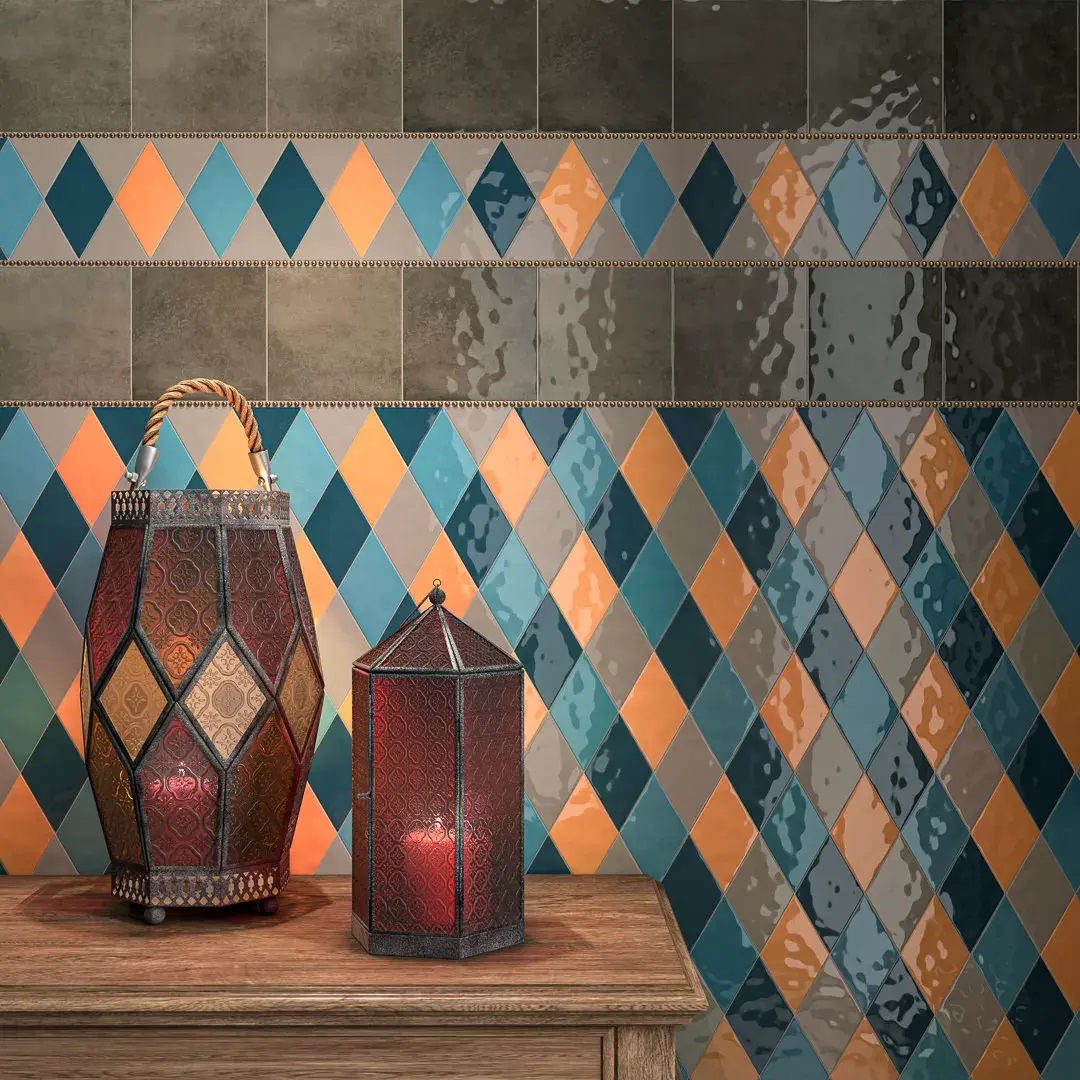 KMD2SRB003BN Декор Риад Бежевый глянцевый 13.5x7.8x0.9 - фото 10