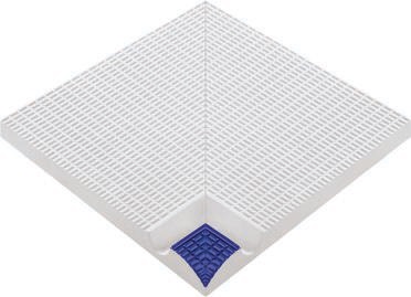 37207 Бордюр Olympic Series Внутренний угол с сетчатой поверхностью L Cobalt 24.5x24.5