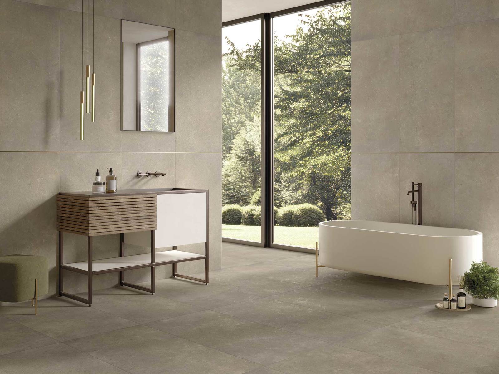 304333 На пол Serica Ivory Rett 120x120 - фото 14