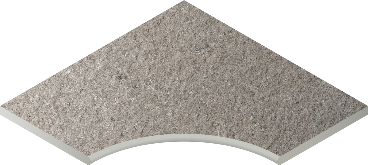 620090001026 Ступень Discover X2 Grey Bordo Angolare Round 60x60