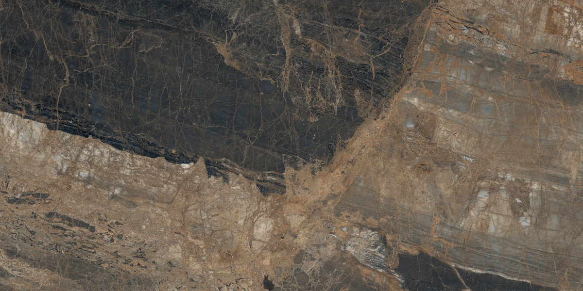 На пол Lunar Marron Коричневый матовый+гл.чернила 80х160 - фото 4