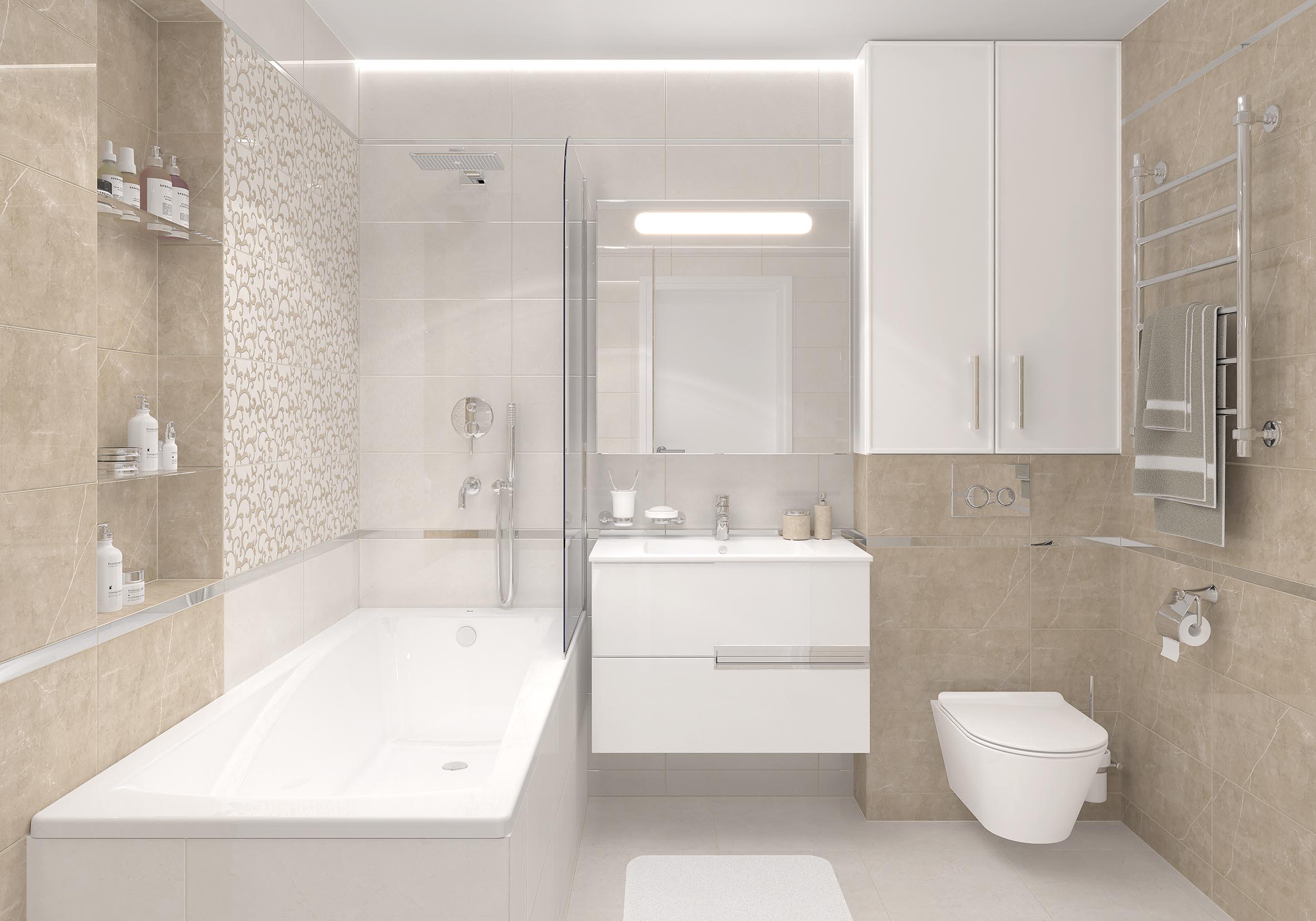 Декор Alvaro Бежевый - фото 2