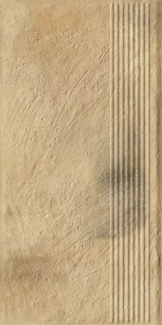 Ступень Eremite Sand Stopnica Prosta Struktura Mat B1a 30x60