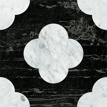 4101200 На пол Dandy Pin Black White 18.6x18.6 - фото 31