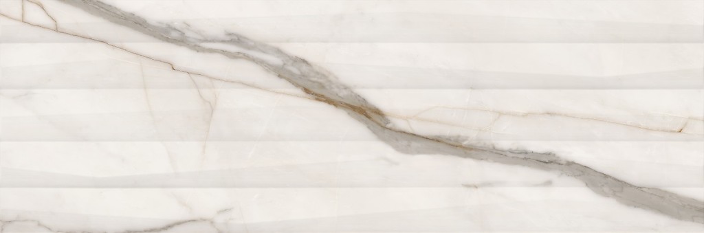 16235 Настенная Cosima Белый рельеф сатинированный ректификат 39.8x119.8 - фото 2