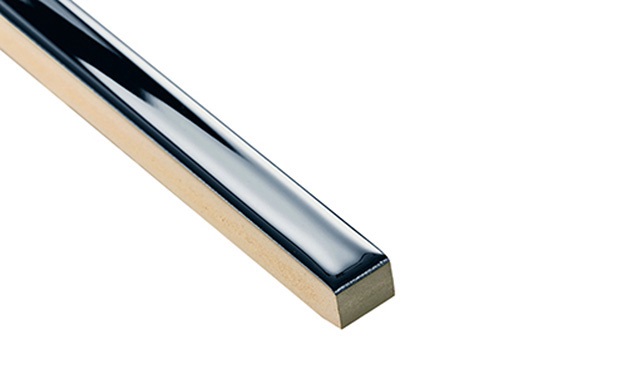 БК 159 Бордюр Керамические бордюры Черный люстрированный 1х60 - фото 2