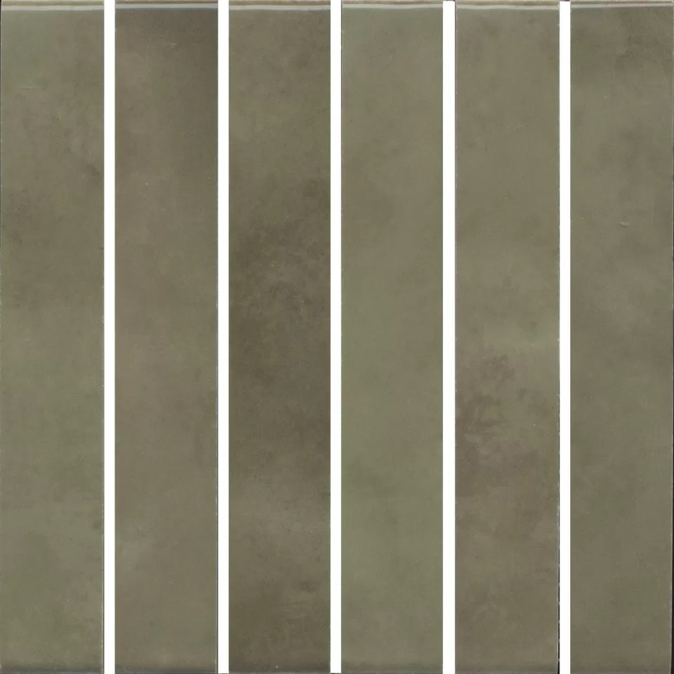 KMD2MSM003BN Декор Фес Мозаичный зелёный глянцевый 15x15x0.77