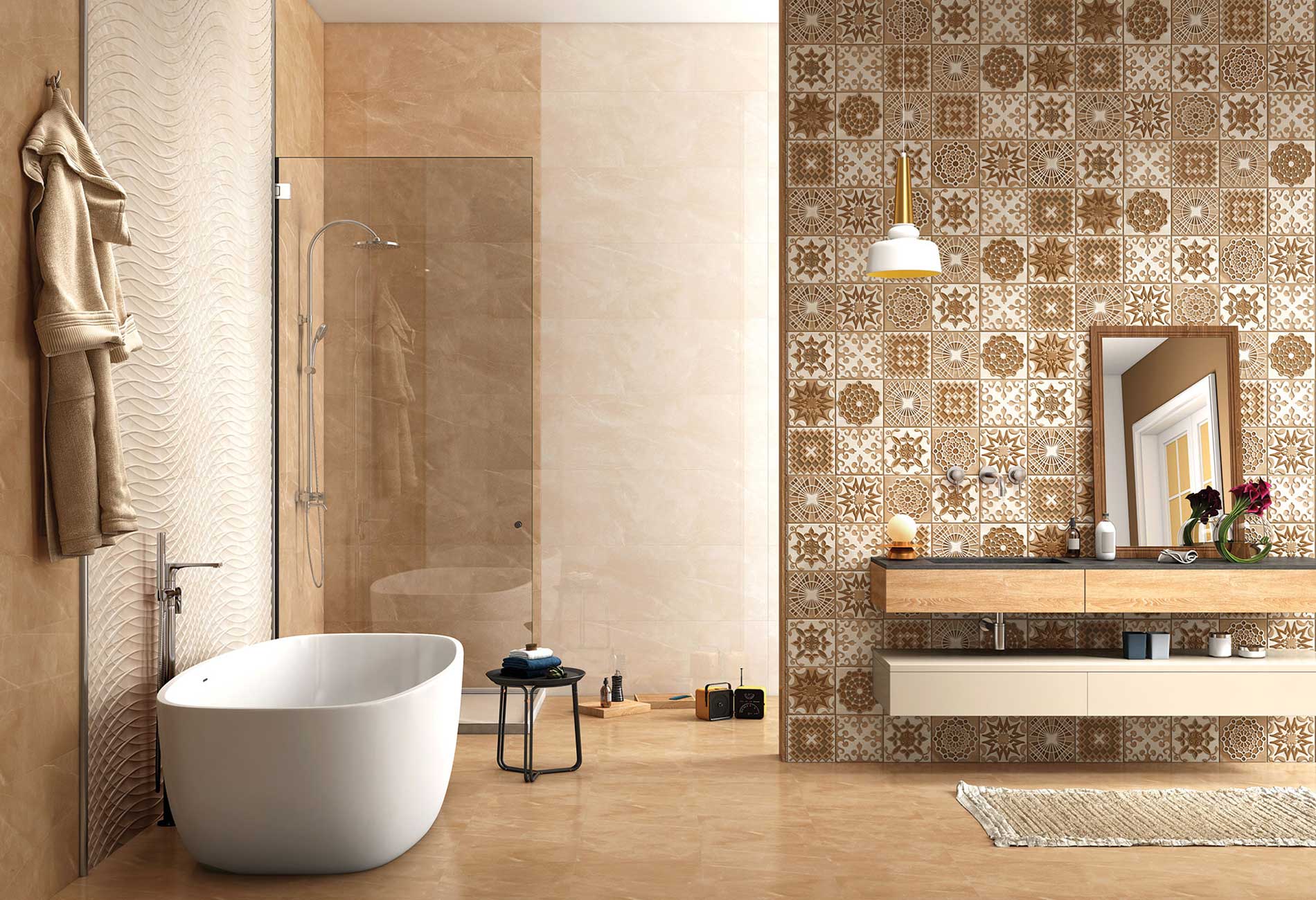 На пол Armani Brown 60x60 Satin - фото 13