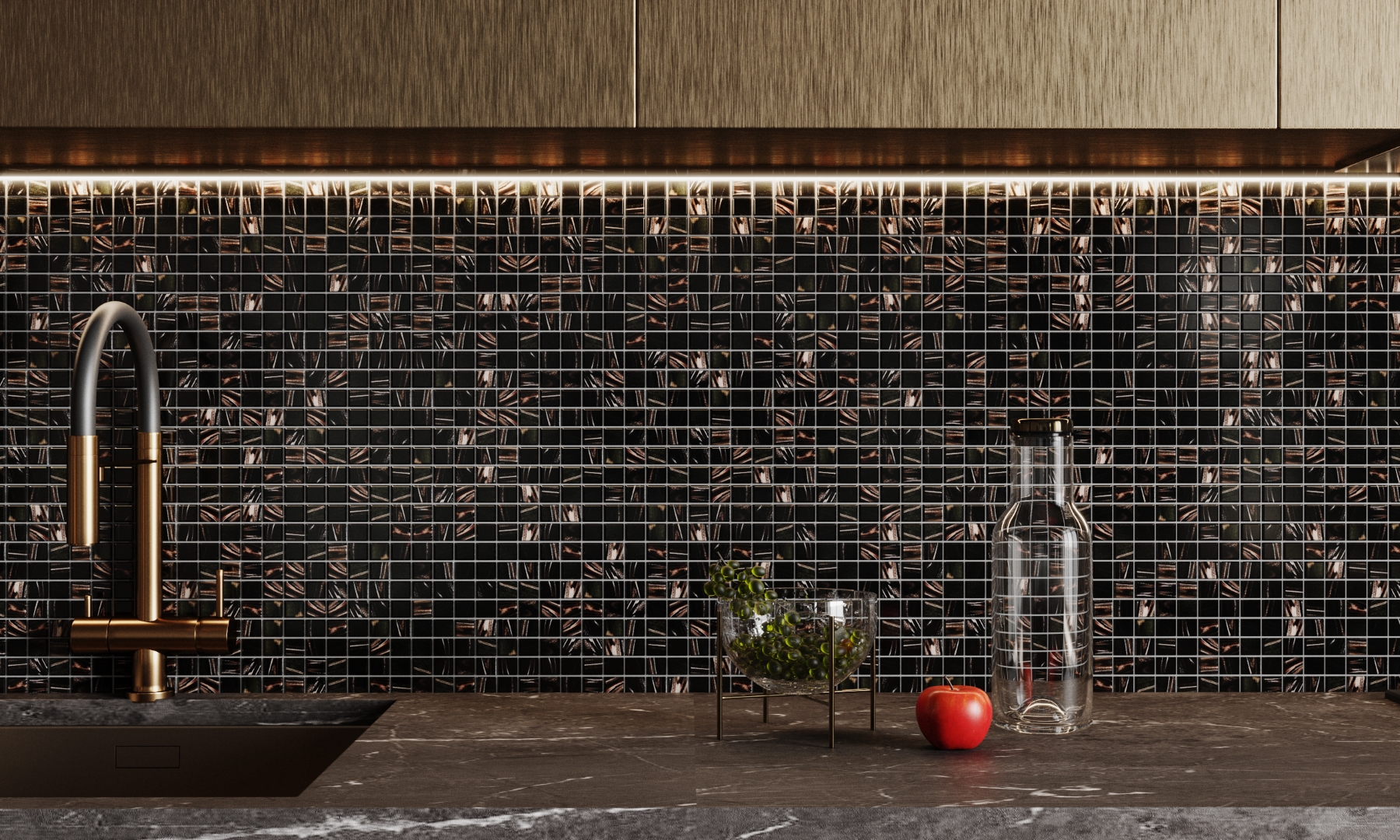 Arktika 4*20*20  327*327 На пол Стеклянная мозаика Arktika  - фото 4