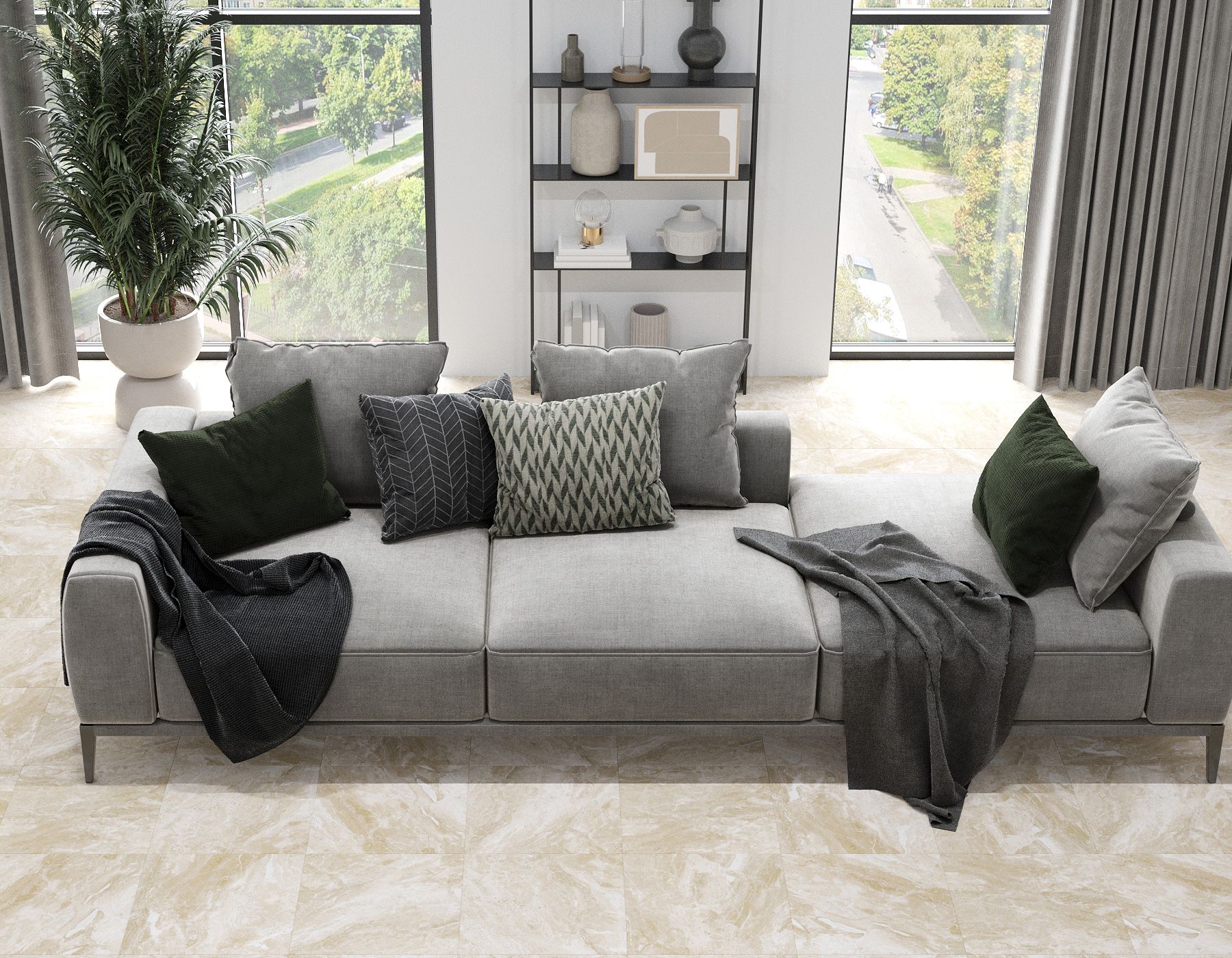 На пол Sun Paradise Grey 50x50 - фото 3