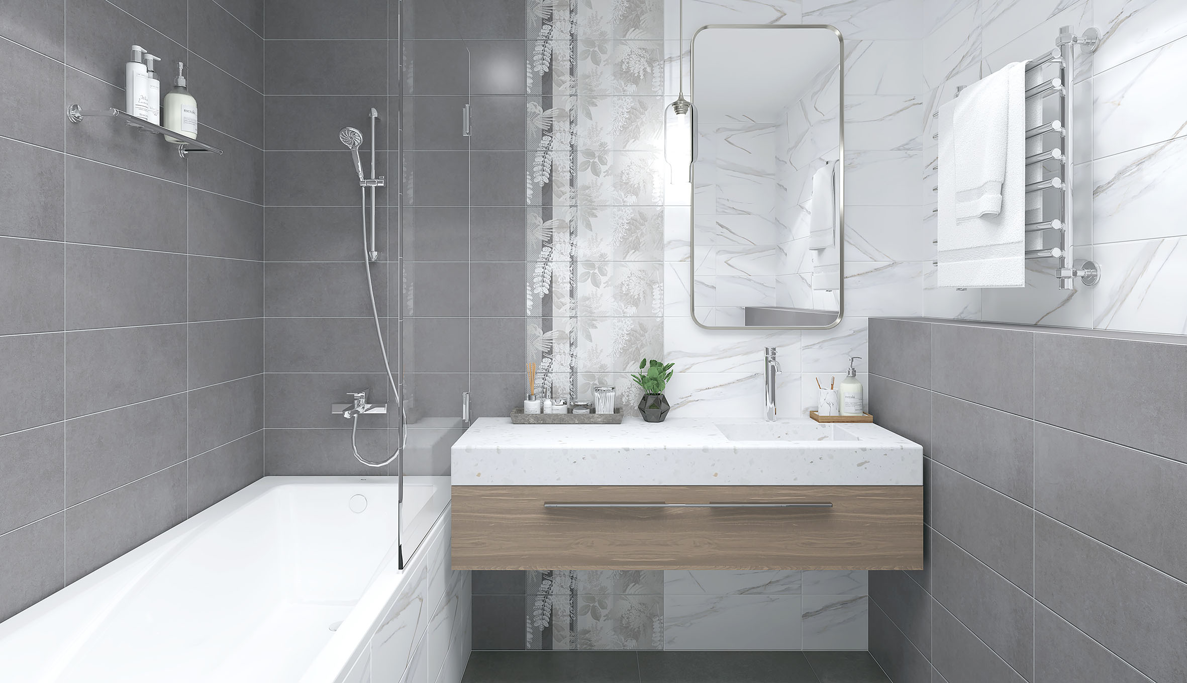 На пол Betonhome Светло-серый 60х120 - фото 22