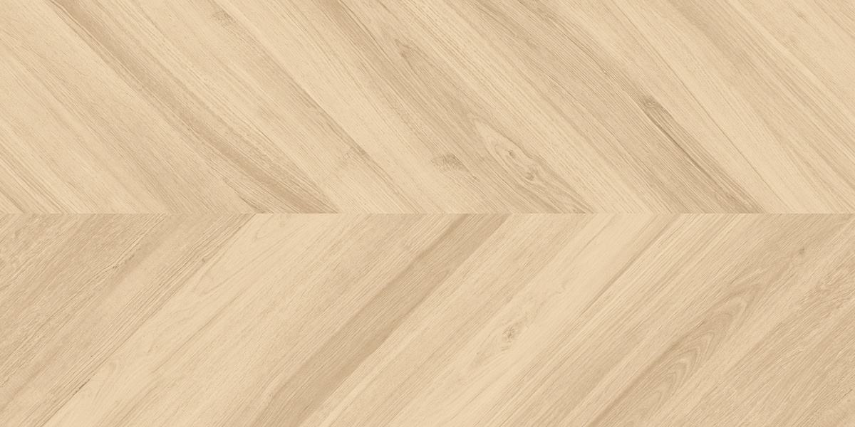 На пол Wood Royal Almond Chevron Бежевый матовый карвинг 60х120 - фото 2