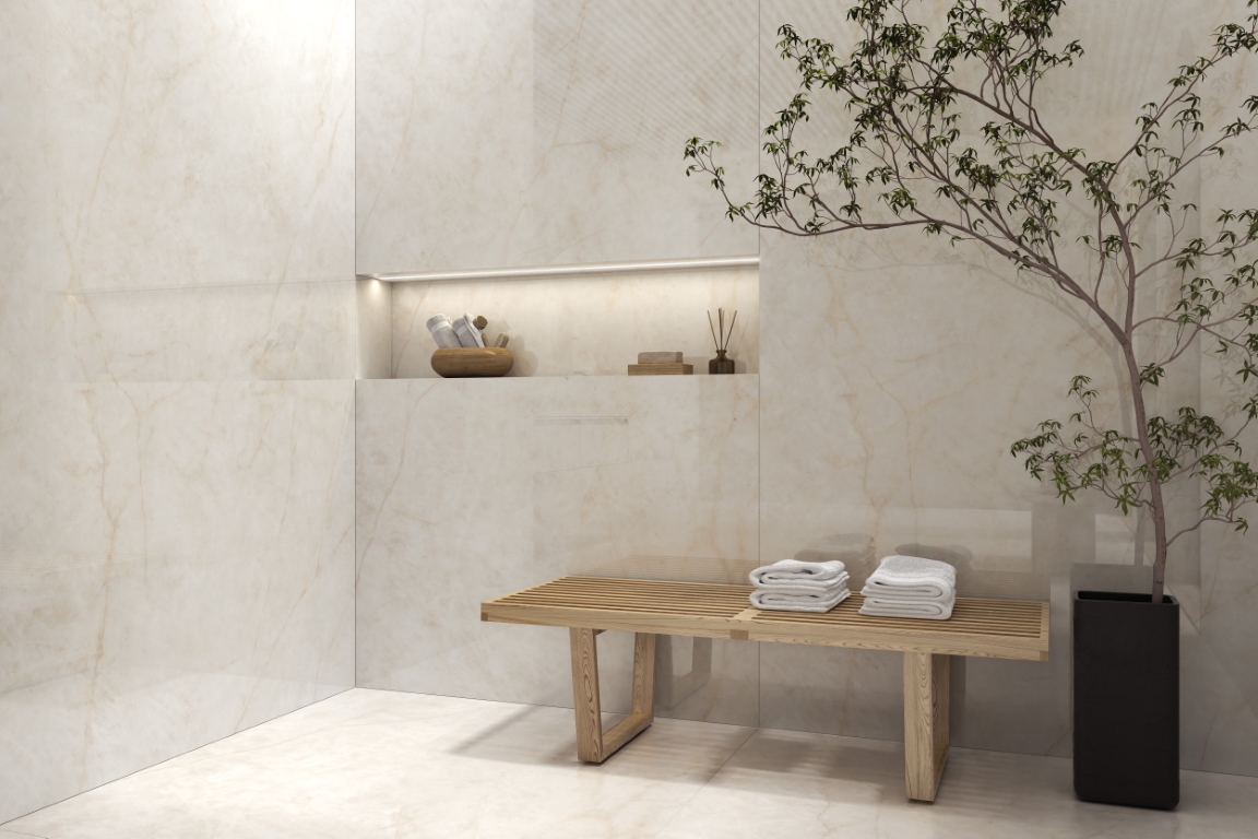 3ACPDONCOPAA На пол Doncella Ivory Polished Rect 6mm 120x280 - фото 6