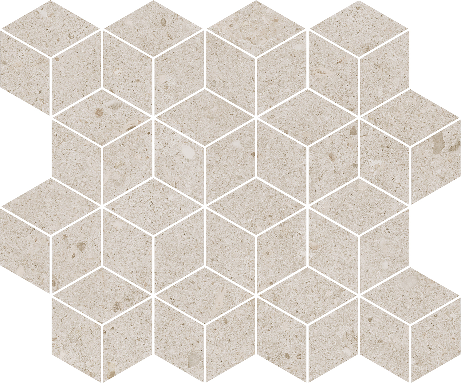 T017/14054 Декор Риккарди Мозаичный Бежевый Матовый 45x37.5 - фото 2