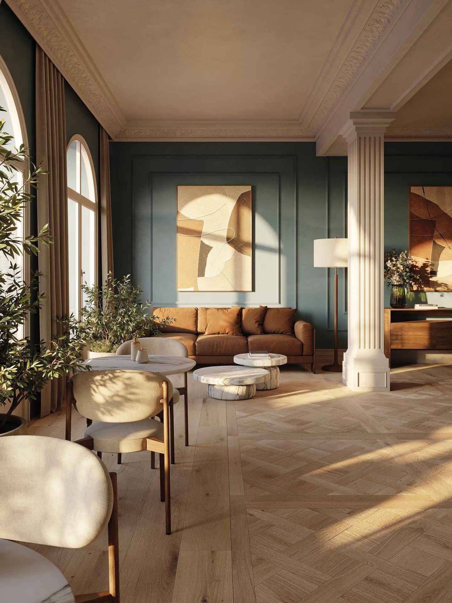 100364129 На пол London Sand 23х150 - фото 10