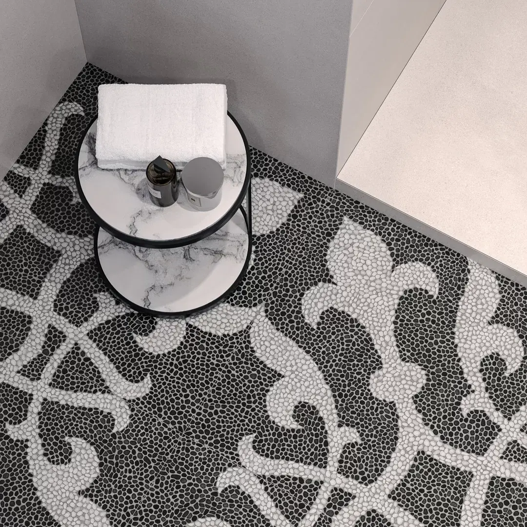 DD843300R На пол Багатти Белый чёрный обрезной - фото 8