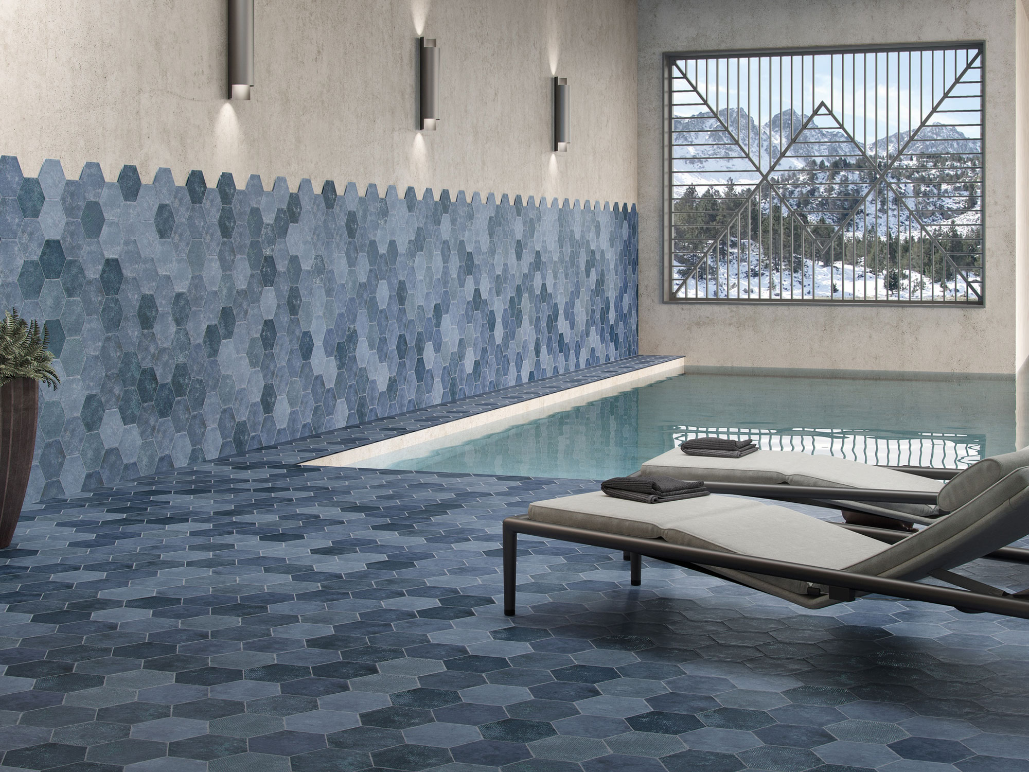 На пол Six Saona Azul 23x27 - фото 9