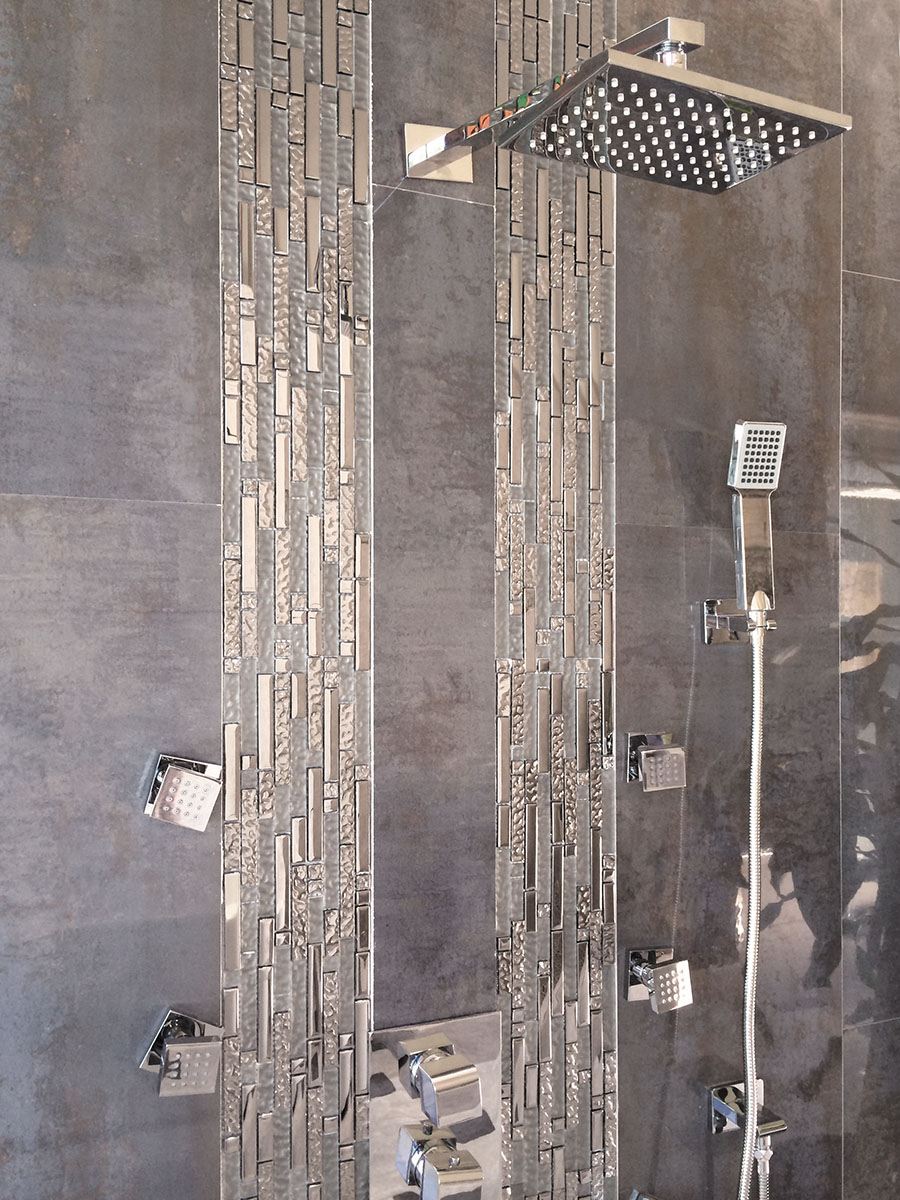 На стену Hi-Tech Мрамор Серый Серебро 298x298 - фото 3