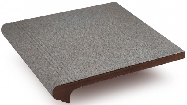 4121 Ступень Бетонная Плитка Фронтальная 412 Серый-кварц