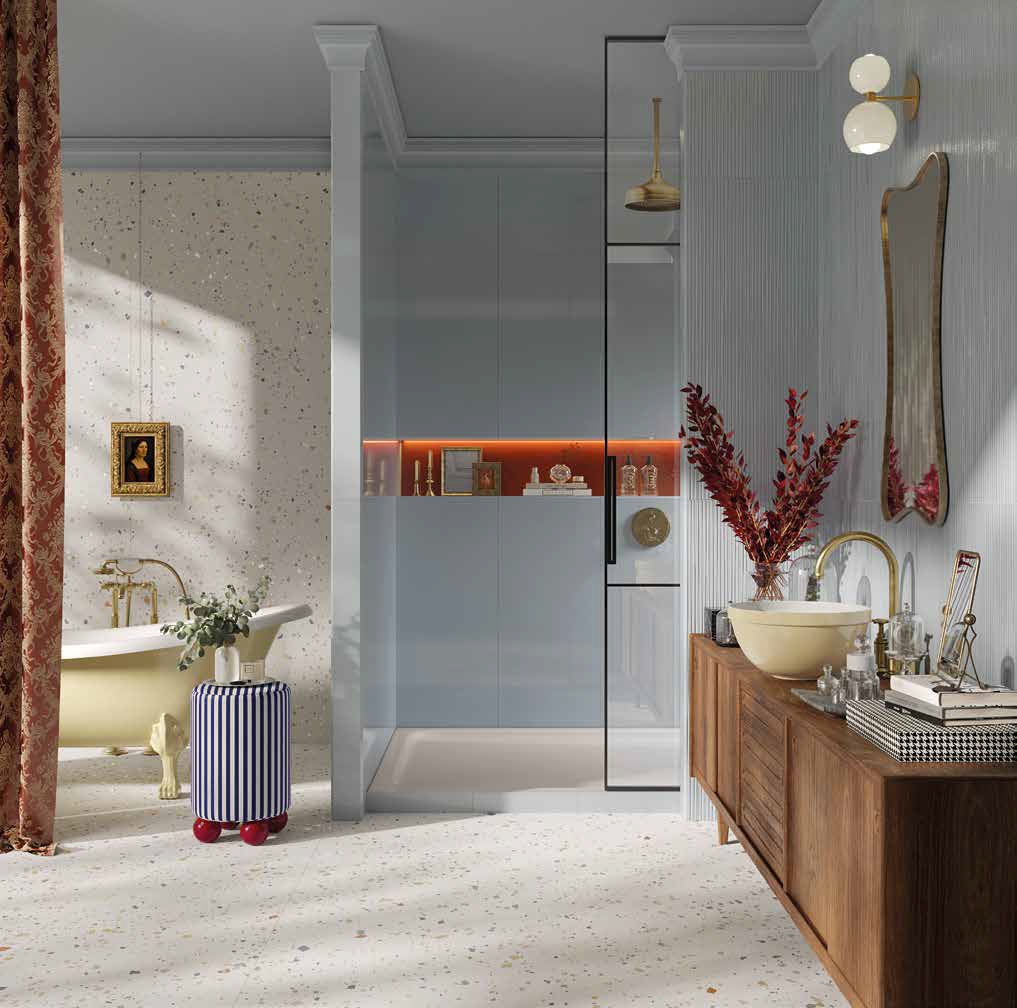 fTYN На пол Materia Brillante Maxxi Superdrop White Matt RT 120x278 - фото 12