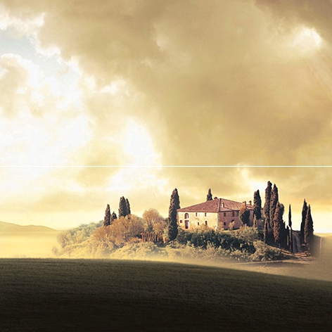 P2-2D194 Панно Castle Замок (из 2 плиток)