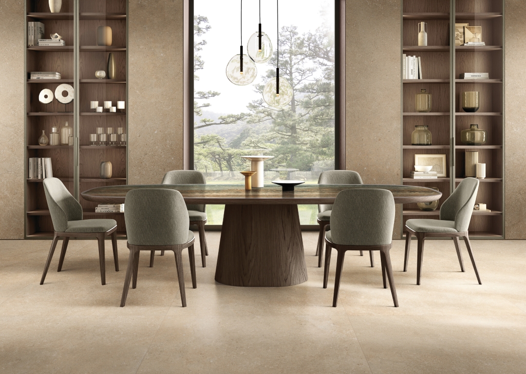 781136 На пол Authentic Luxe Pearl Travertine Matte 6mm 60x120 - фото 21