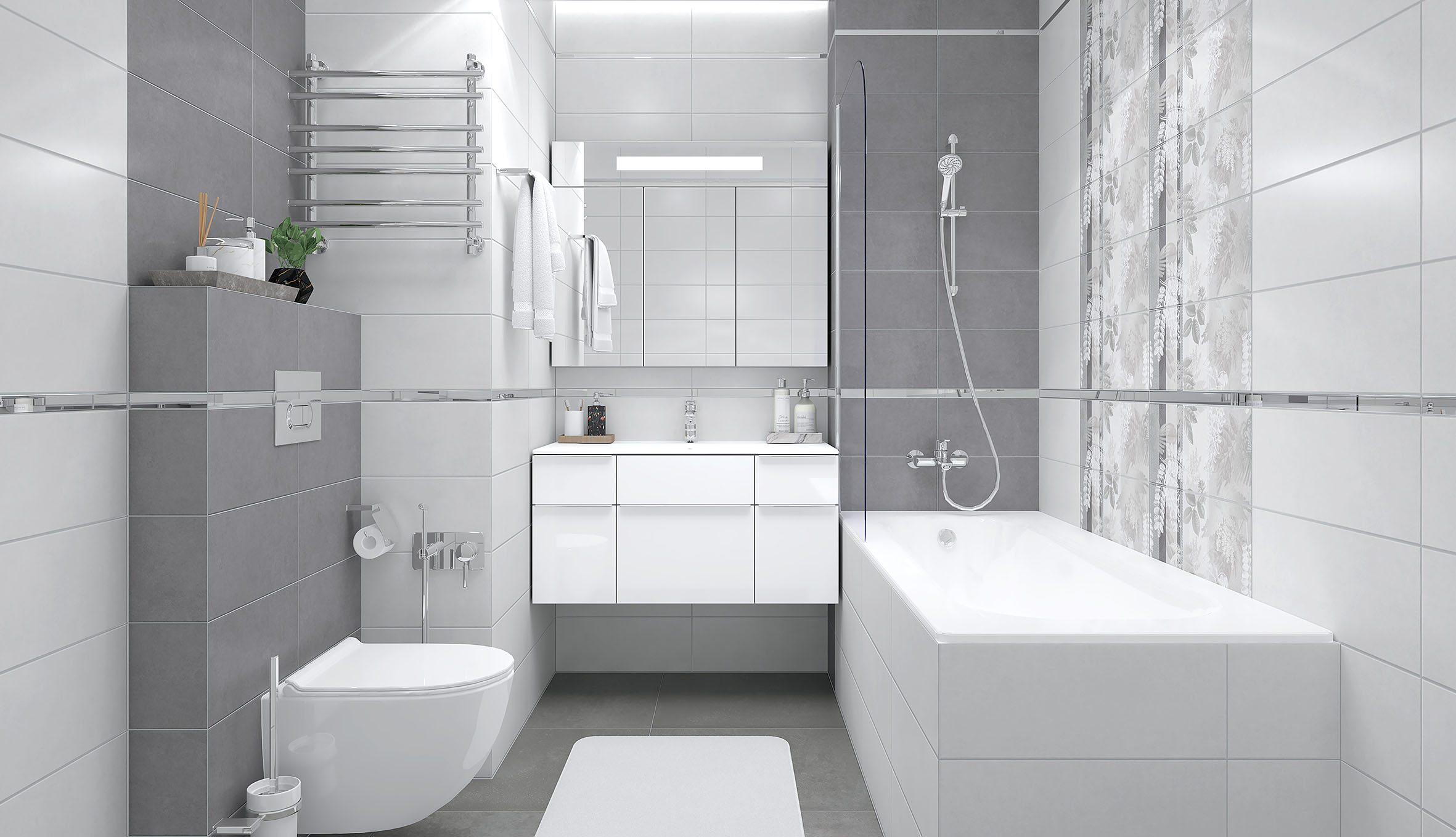 На пол Betonhome Светло-серый 60х120 - фото 23