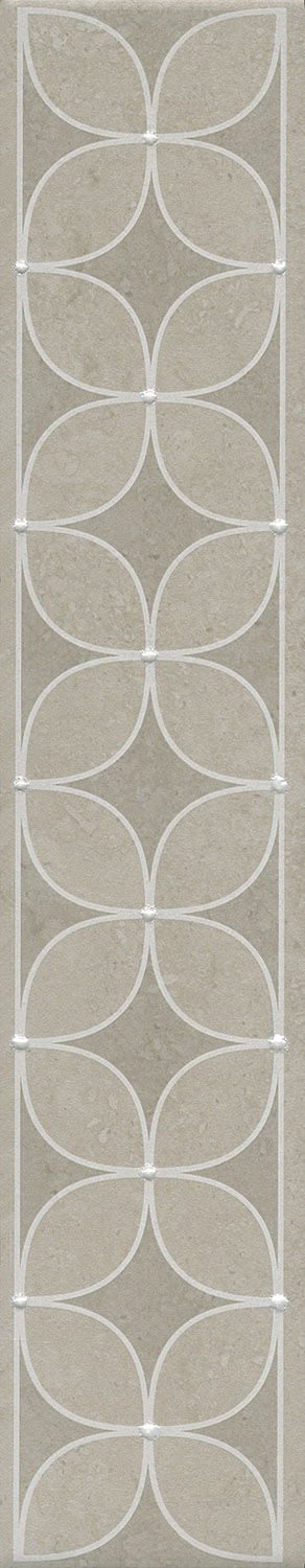 AZ/A012/SG1712 Бордюр Туф Бежевый Светлый Матовый 40.2х7.7