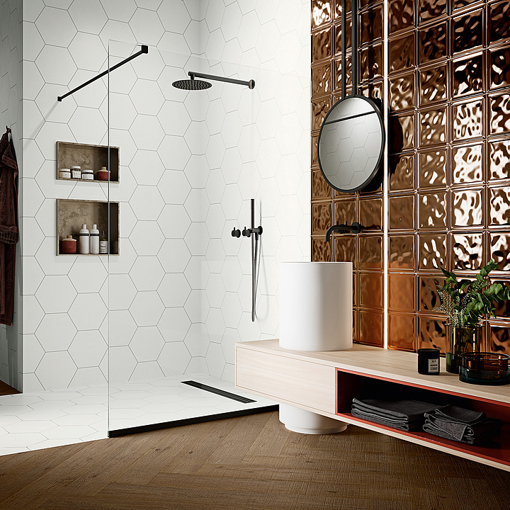 На стену Glass WHITE BRICK 20.1x20.1 - фото 7