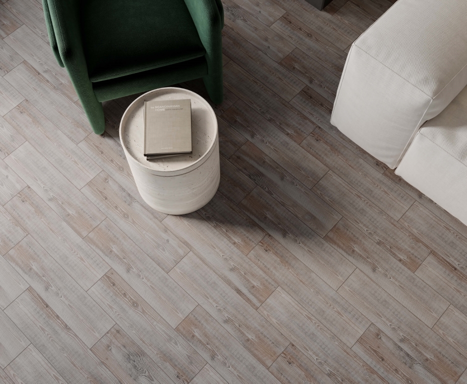 На пол Lucie Светло-бежевый 59.4x14.7 - фото 17