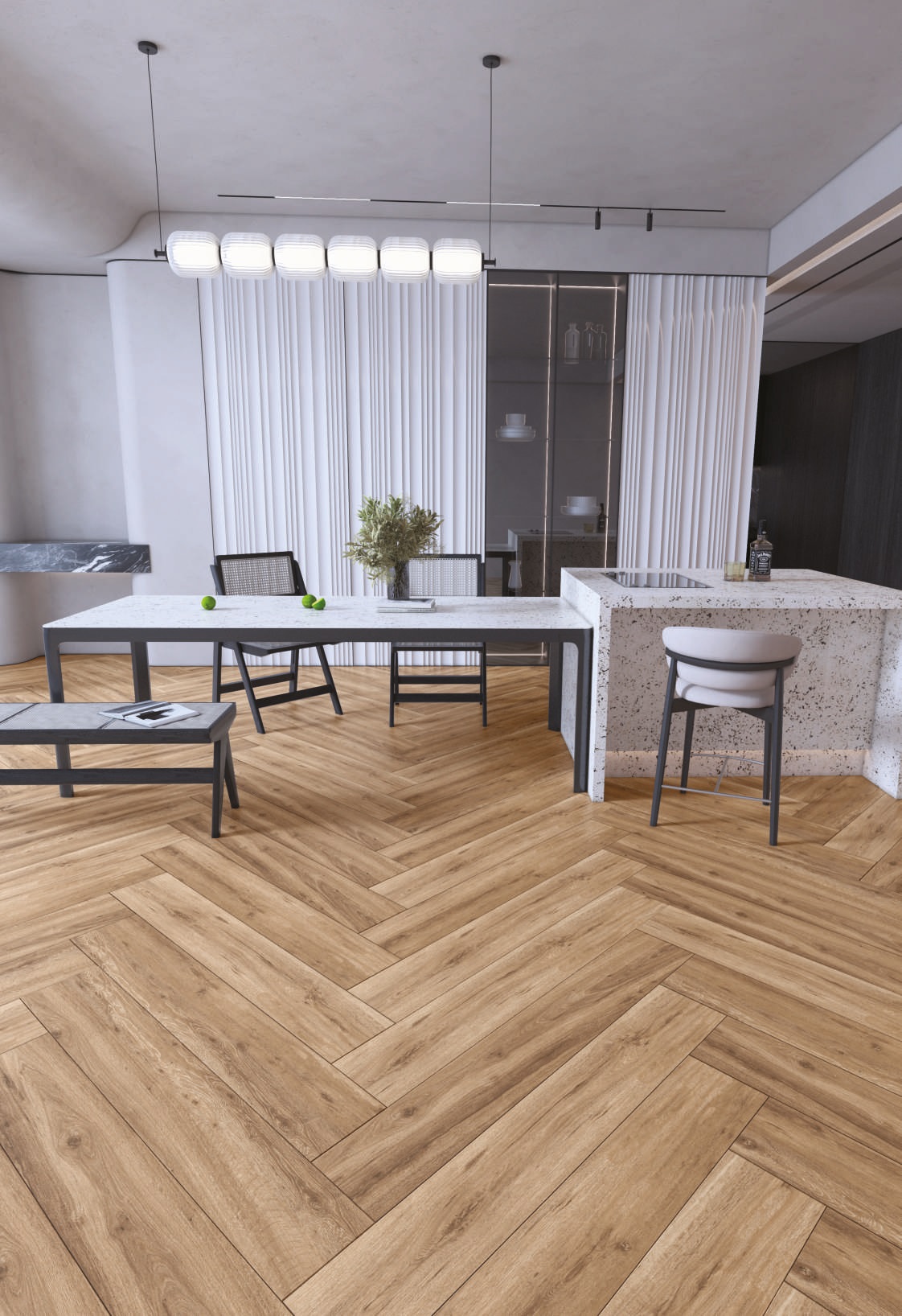 На пол Natura Ruff-Grey Matt 120x20 - фото 6