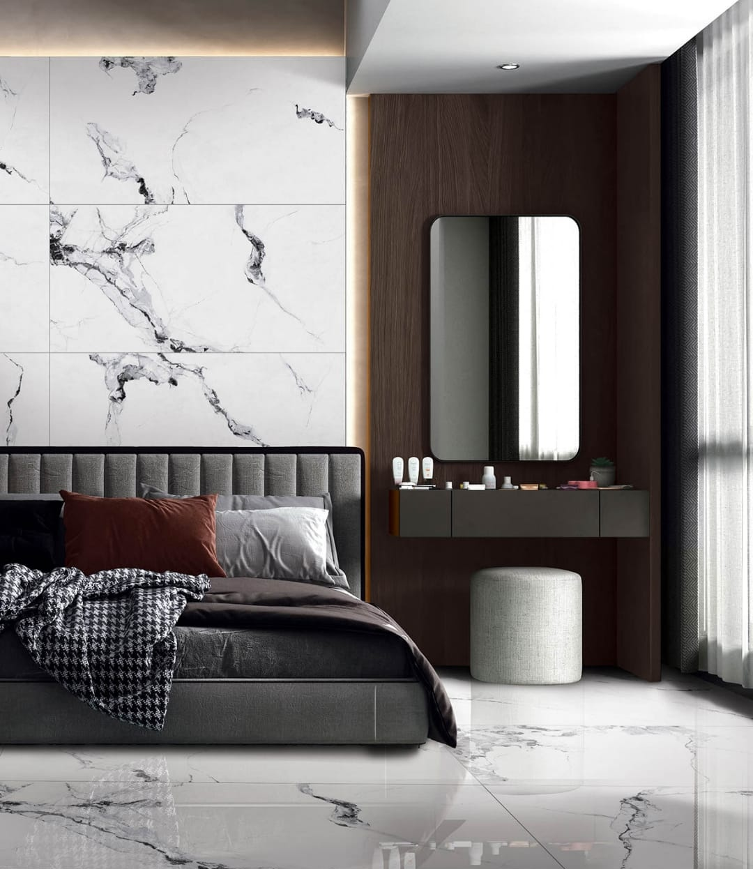 Напольный Porcelain Tile Anti Sky Ivory Polished 60x120 - фото 4