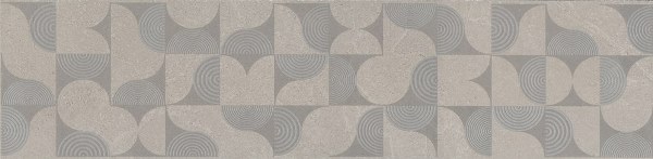 AZ/B005/11232R Бордюр Авенида Серый Светлый Матовый Обрезной 60х14.5